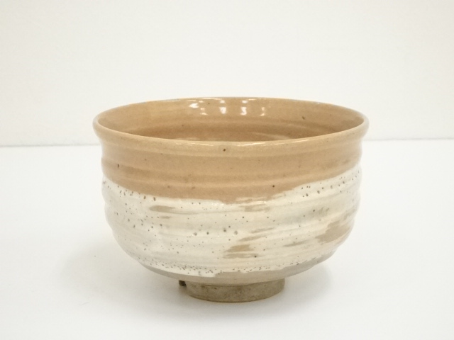 ♦古美術品 作家物 萩焼？茶道具 抹茶盌 アンティーク 骨董品 コレクション ♢古美術品 作家物 萩焼？茶道具 抹茶盌 アンティーク 骨董品